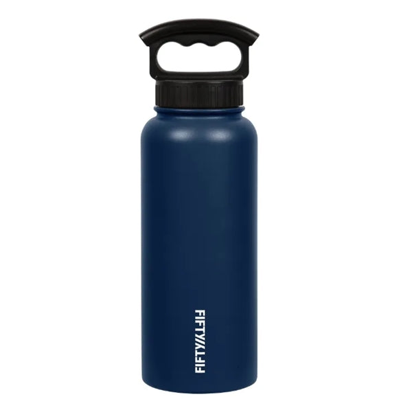 FIFTY/FIFTY 34oz Bottle With Wide Mouth 3 Finger Lid
