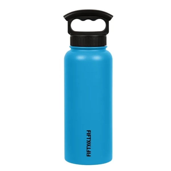 FIFTY/FIFTY 34oz Bottle With Wide Mouth 3 Finger Lid