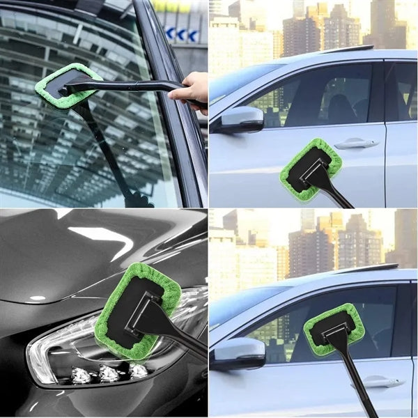Microfiber Cloth Car Window Cleanser Brush