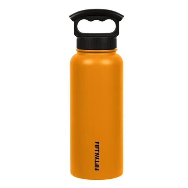 FIFTY/FIFTY 34oz Bottle With Wide Mouth 3 Finger Lid