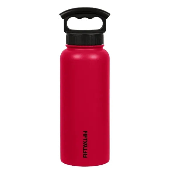 FIFTY/FIFTY 34oz Bottle With Wide Mouth 3 Finger Lid