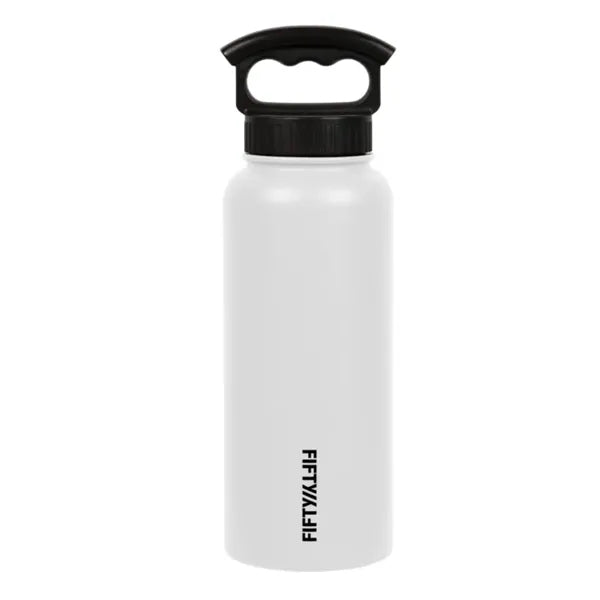 FIFTY/FIFTY 34oz Bottle With Wide Mouth 3 Finger Lid