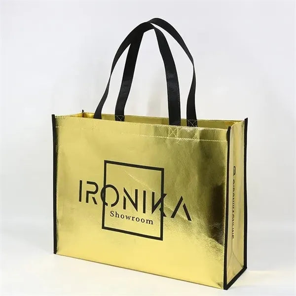 16" x 12" x 6" Non-Woven Metallic Tote Bag