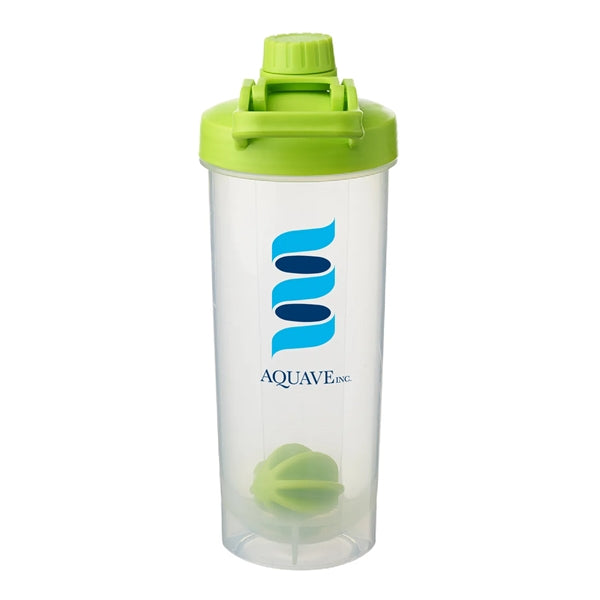 24 oz. Parthenon Plastic Shaker Bottle (2 Color Imprint)