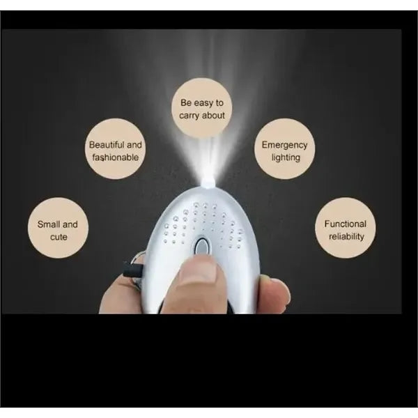 Personal Security Alarm Keychain with LED Lights