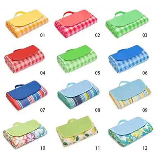 Waterproof Picnic Blanket Portable with Carry Strap for Beac