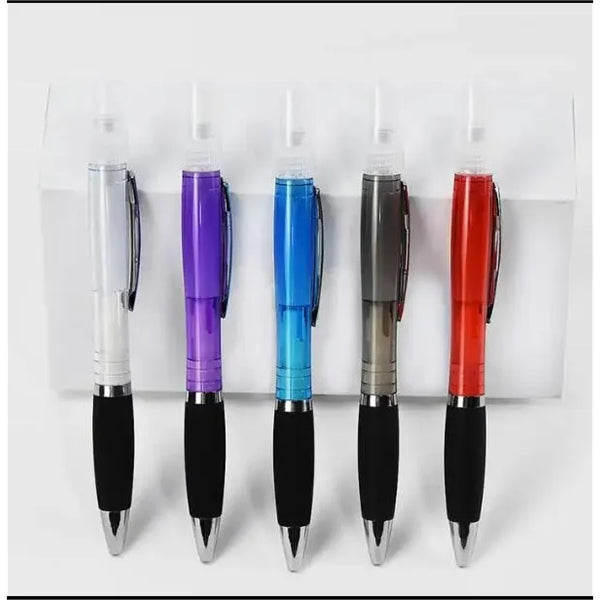 Twist Action Ballpoint Pen With Spary Bottle