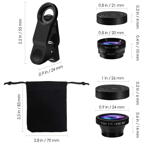 3-in-1 Universal Phone Camera Lens