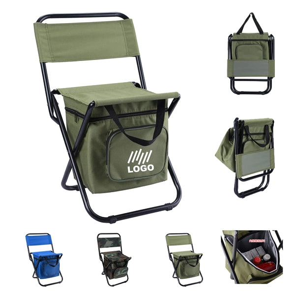 Foldable Fishing Chair With Cooler Bag
