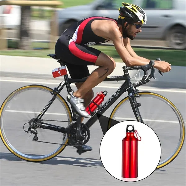 Aluminum Bike Sports Travel Bottles With Twist Cap Buckle