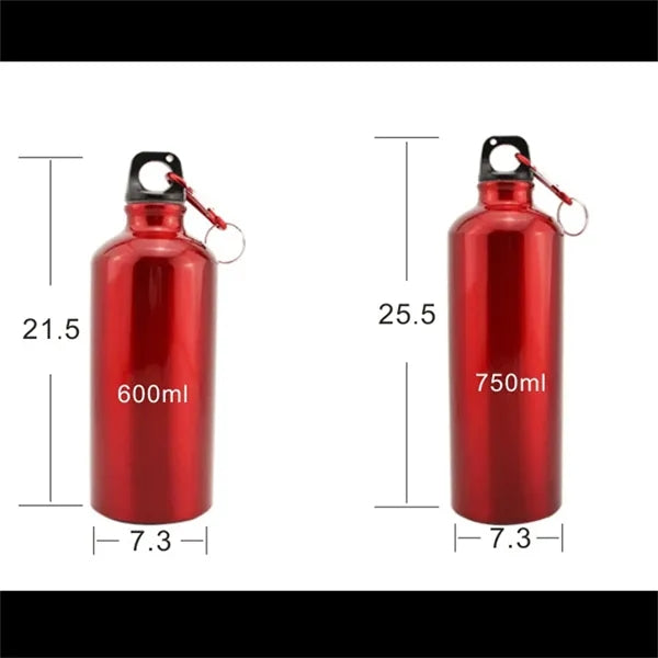 Aluminum Bike Sports Travel Bottles With Twist Cap Buckle