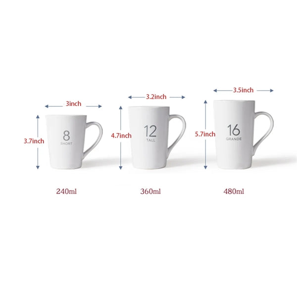 Custome ceramic office coffee mug with wood lid