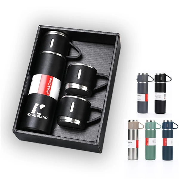17oz Stainless Steel Insulated Bottle Water Flask Gift Set