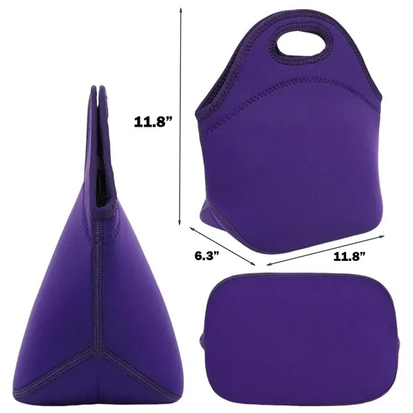 Neoprene Insulated Lunch Tote Bag