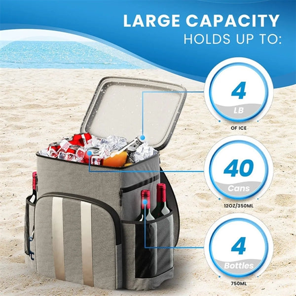 40L Leakproof Insulated Cooler Backpack