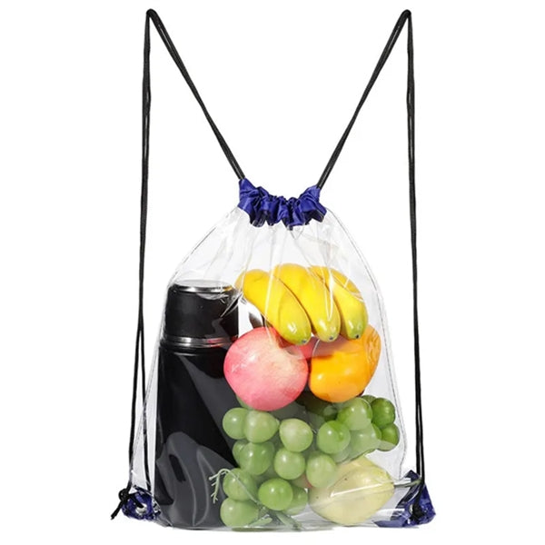 Clear DrawstringBag Waterproof Stadium Drawstring Backpack