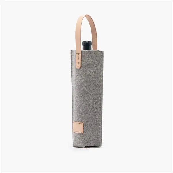 Single Felt 1 Wine Bottle Carrier Bag for Lover's or Wedding