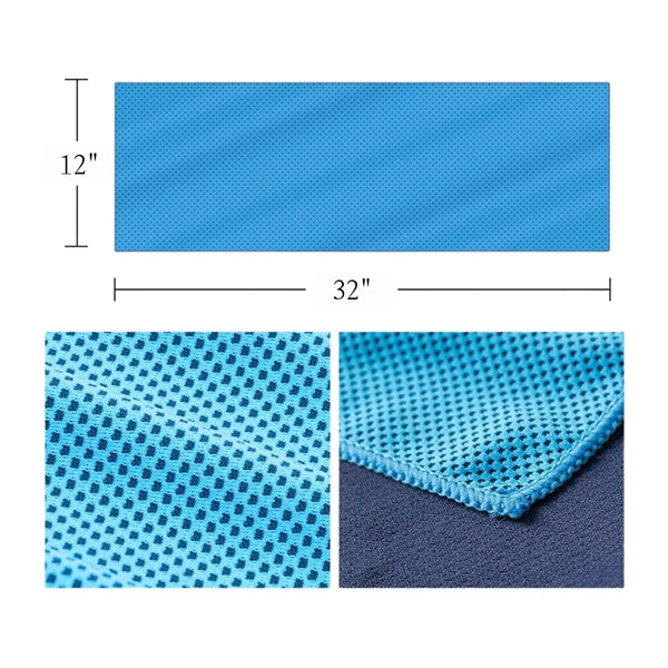 Pocket Cooling Towel With Portable Carabiner