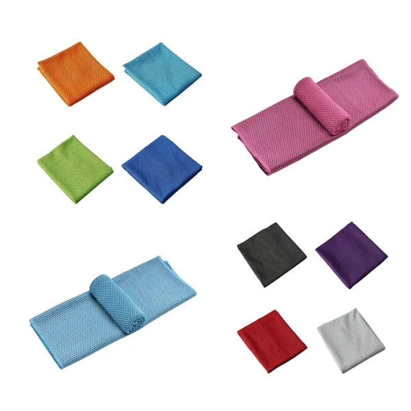 Pocket Cooling Towel With Portable Carabiner