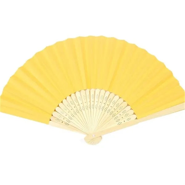 Folding Paper Bamboo Hand Fans