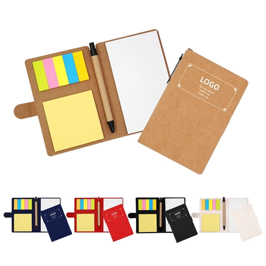Sticky Note Book With Ballpoint Pen