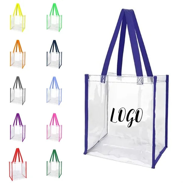 Clear Pvc Stadium Tote Bag