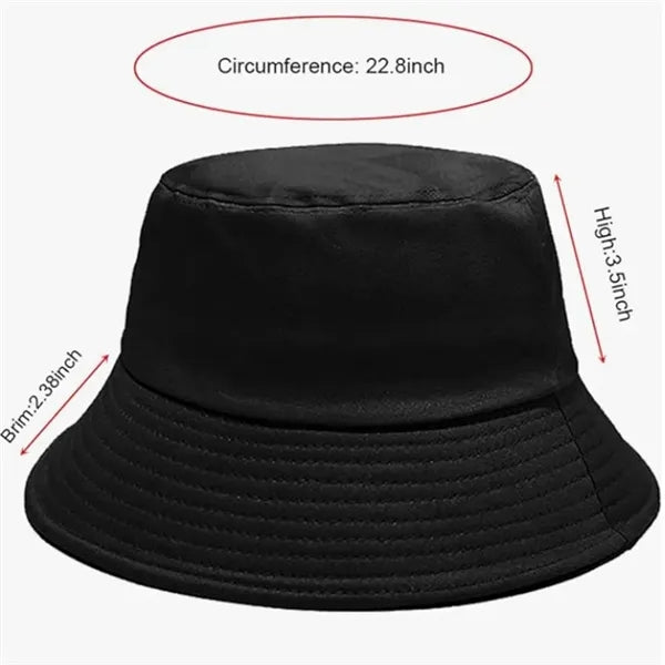Cotton Bucket Hat Summer Sun Beach Fishing Cap