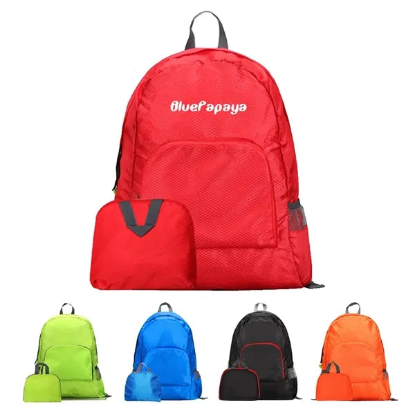 Foldable Diamond Grid Backpack