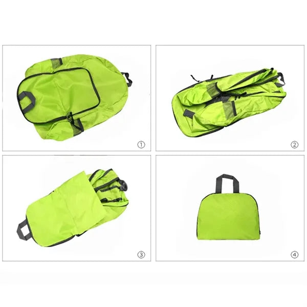 Foldable Diamond Grid Backpack