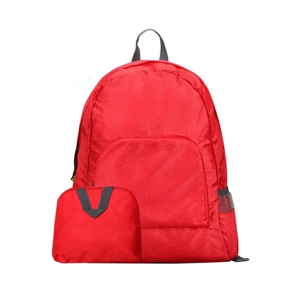 Foldable Diamond Grid Backpack