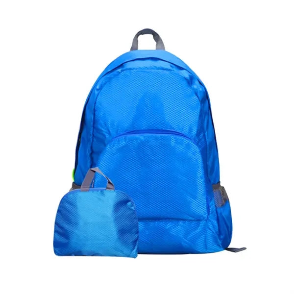 Foldable Diamond Grid Backpack