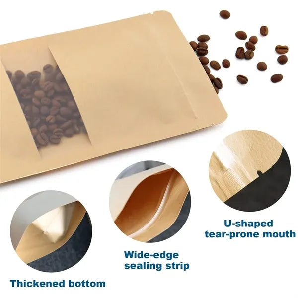 Kraft Paper Food Self-Sealing Bags