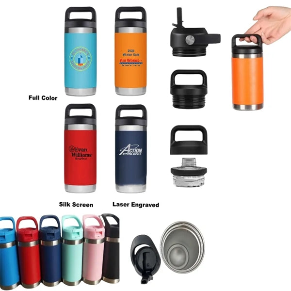 12 oz Kids Vacuum Insulated Stainless Steel Bottle Chug Cap
