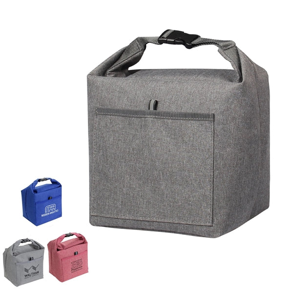 Durable Roll-Top Insulated Lunch Tote Bag Office Picnic