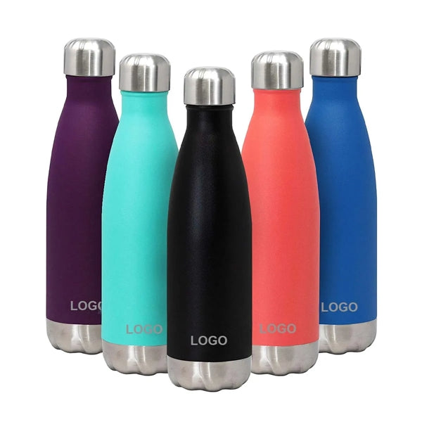 17 Oz Insulated Cola Shape Water Bottle