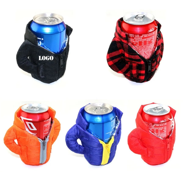 The Puffy Jacket Insulated 12 oz Can Cooler
