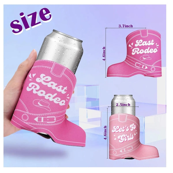 Boot Skinny Can Sleeves Cowboy Slim Coolers
