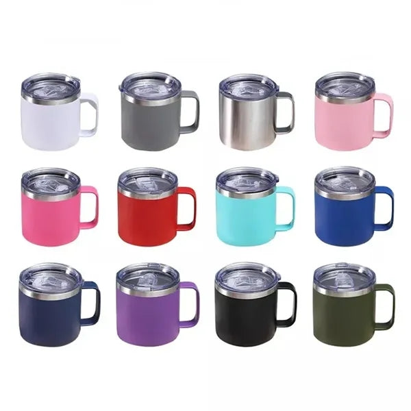 14 oz Coffee Mug Vacuum Insulated Camping Tumbler With Lid