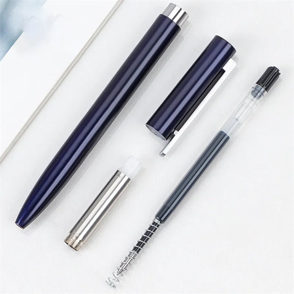 Metal Rotary Telescopic Business Office Ballpoint Pen