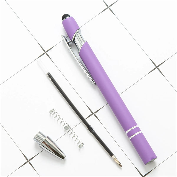 Ellipse Softy w/Stylus Metal Pen - Laser Engraved