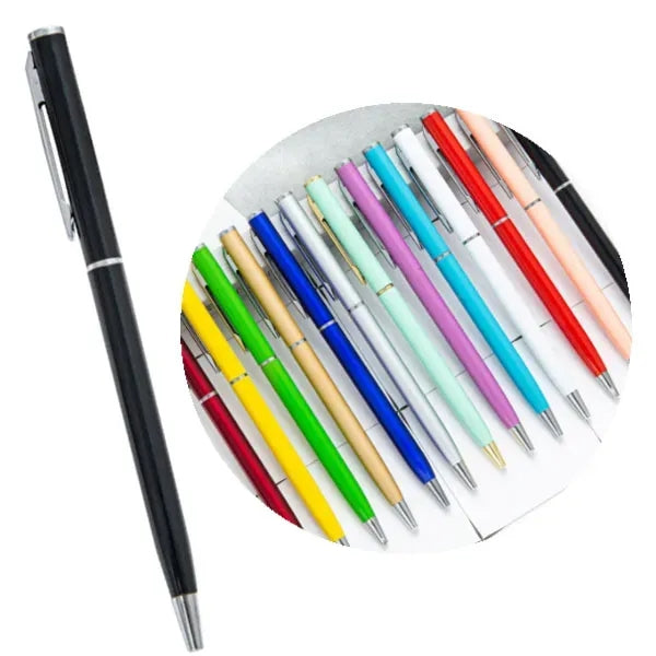Advertising Slim Metal Retractable Ballpoint Pens