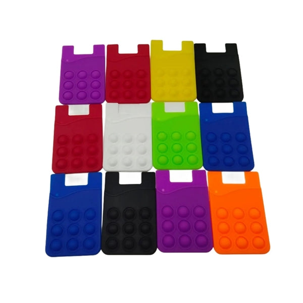 Silicone Card Holder Cell Phone Back Sticker