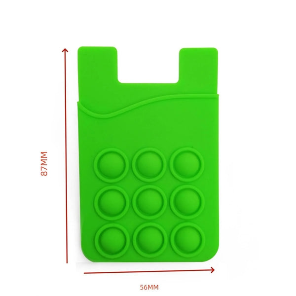 Silicone Card Holder Cell Phone Back Sticker