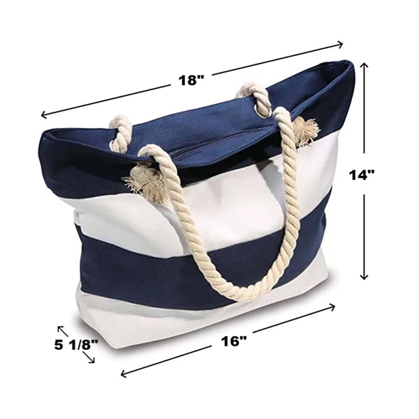 Canvas Tote Beach Bag