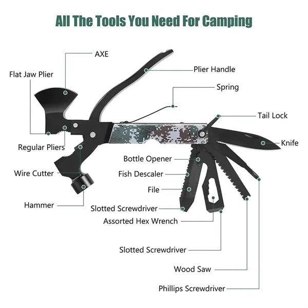 14 in 1 Multitool Survival Gear