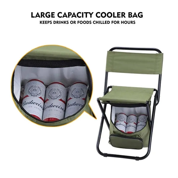 Fishing Foldable Chair with Cooler Bag