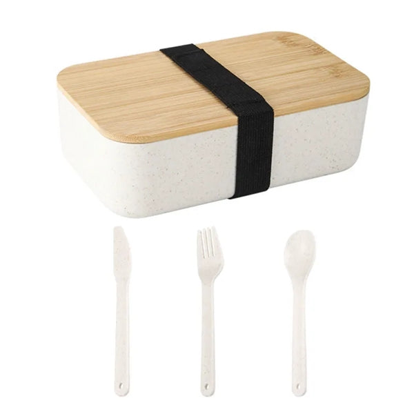 Bamboo Covered Lunch Box