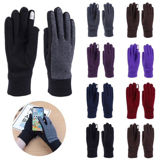 Touchscreen Thermal Polar Fleece Winter Gloves Men Women