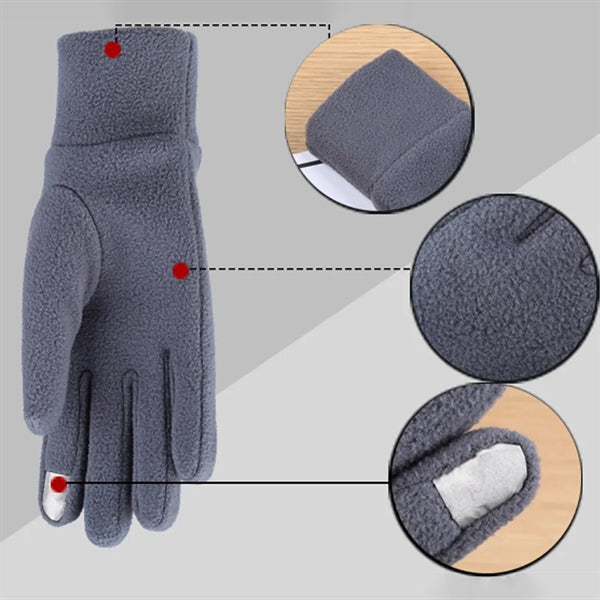Touchscreen Thermal Polar Fleece Winter Gloves Men Women