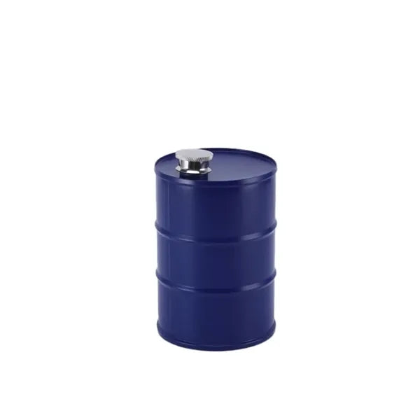 25Oz. Stainless Steel Oil Drum Shape Flask